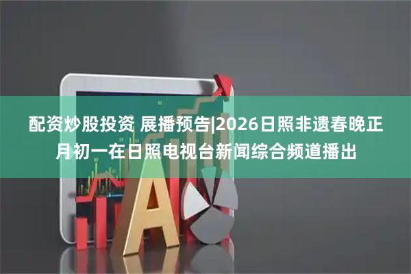 配资炒股投资 展播预告|2026日照非遗春晚正月初一在日照电视台新闻综合频道播出